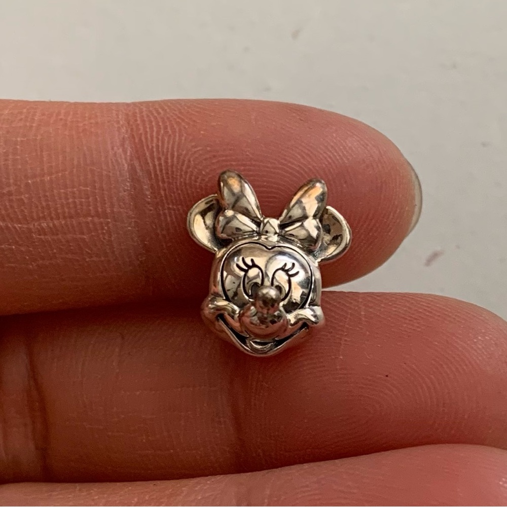 Retired Pandora x Disney, Minnie Mouse Portrait Charm EUC